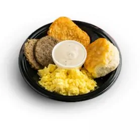 country breakfast plate