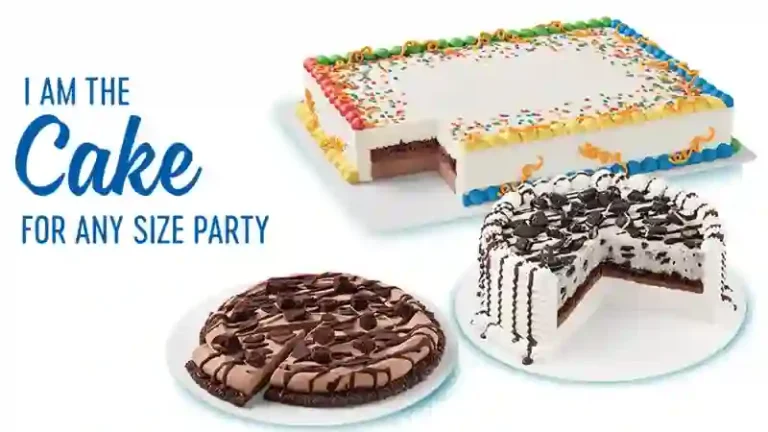 DQ Perfect Special Occasion Cakes Menu